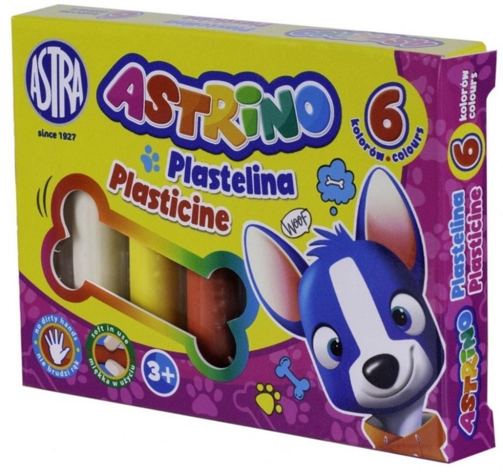 PLASTICIN 6 FARBEN ASTRINO AS PUD ASTRA 303221001 ASTRA